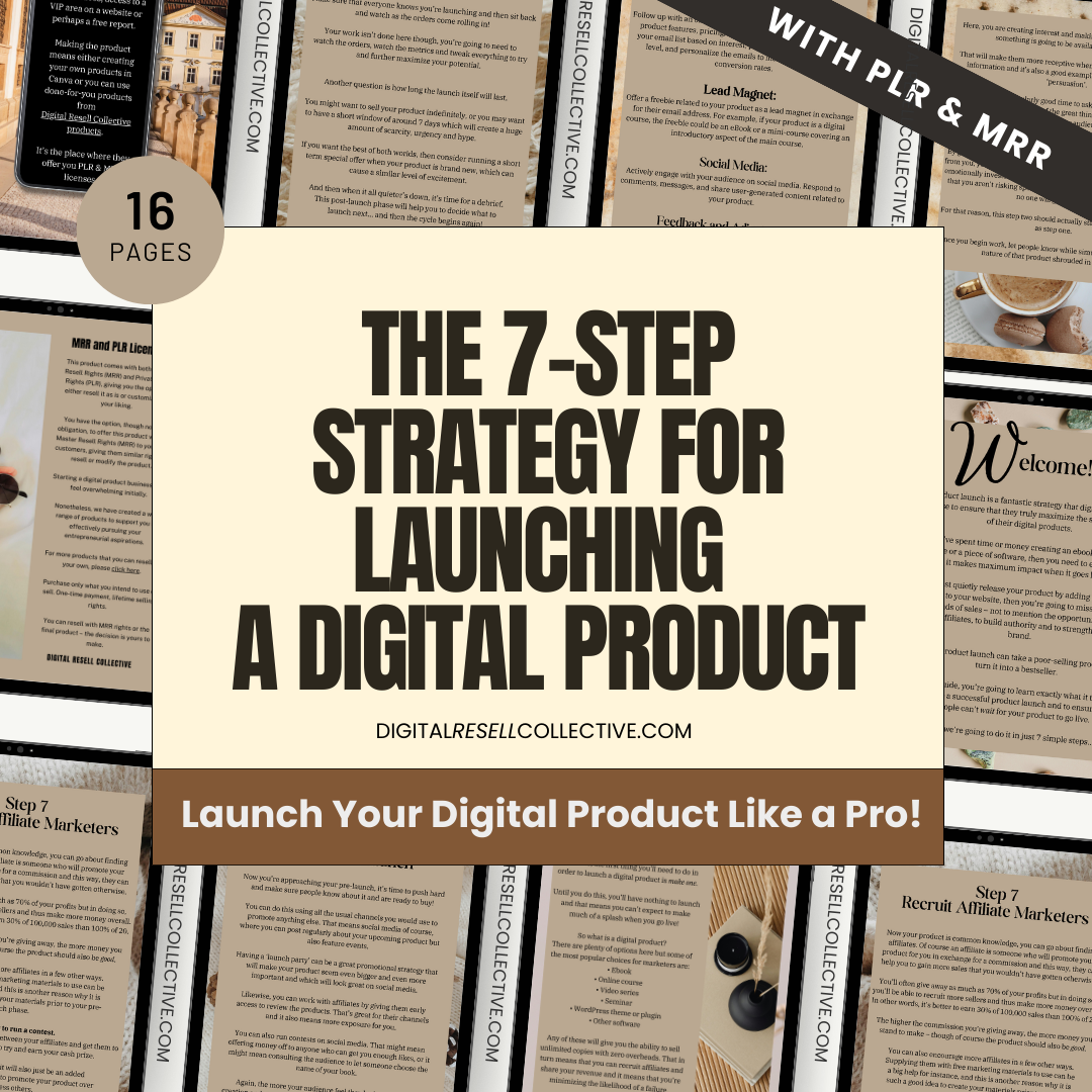 The 7-Step Strategy for Launching A Digital Product