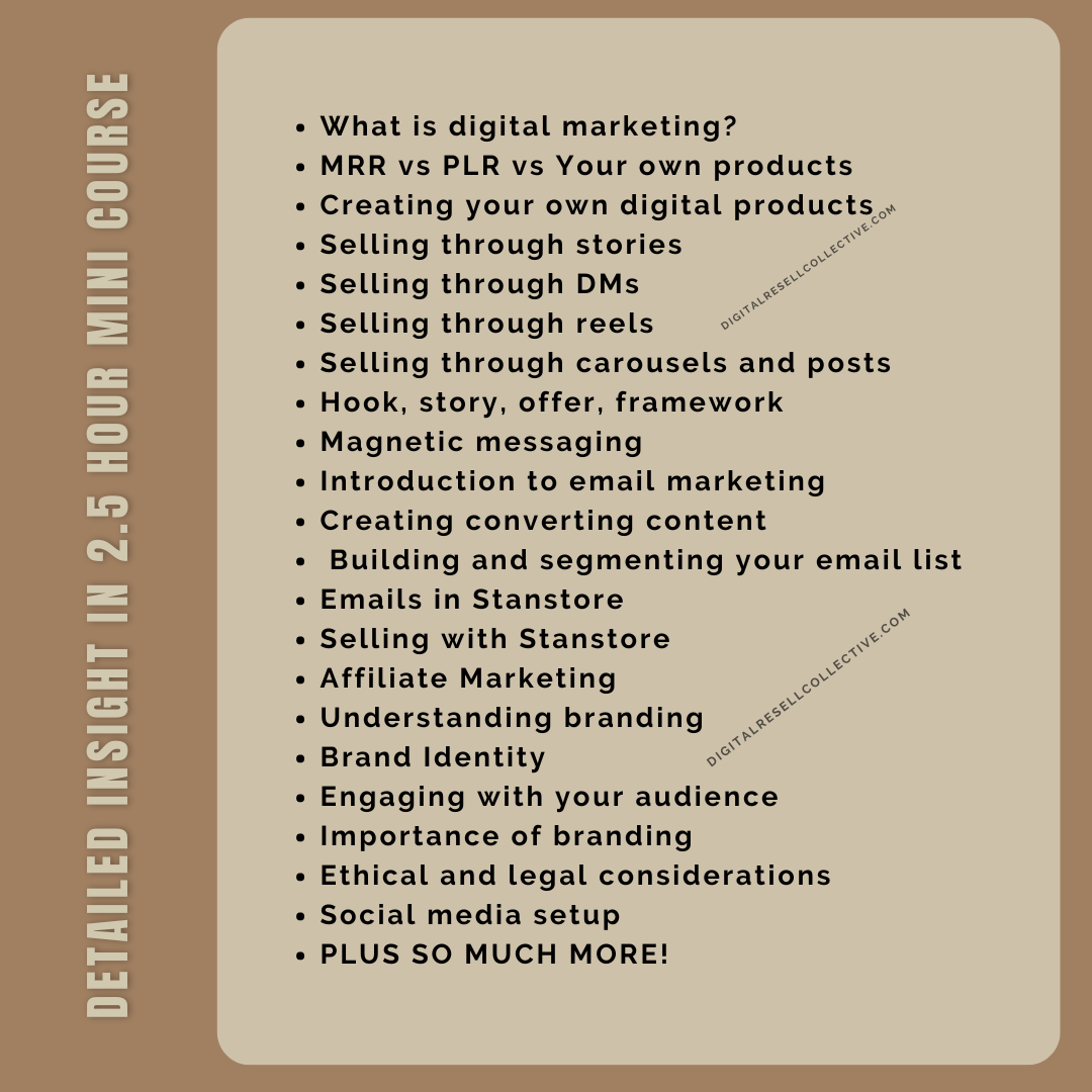 Digital Marketing for Selling Digital Products Mini-Course