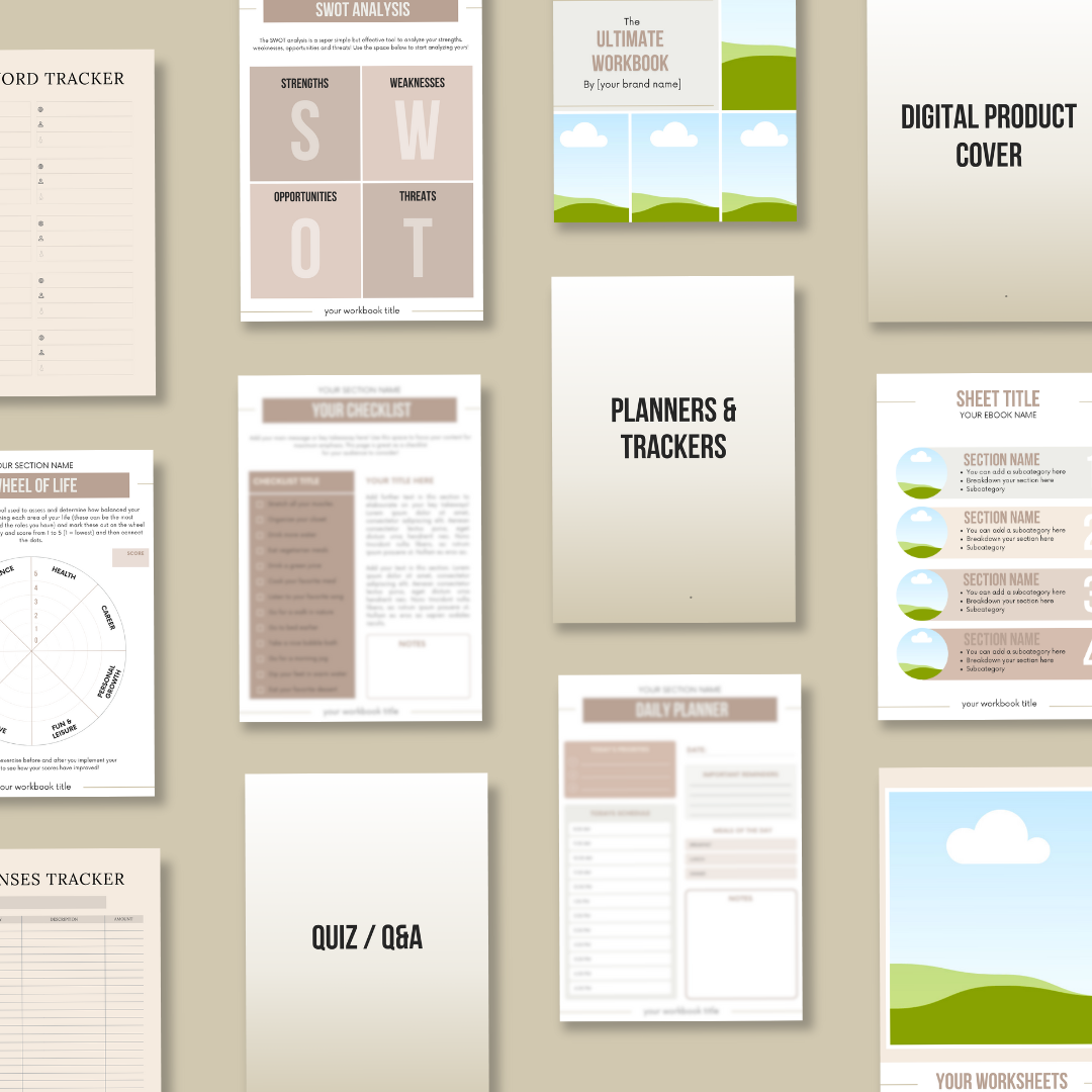 Digital Product Template Bundle