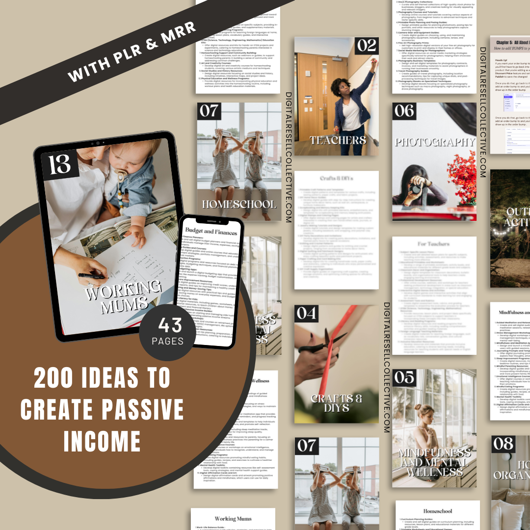 200 Digital Product Ideas