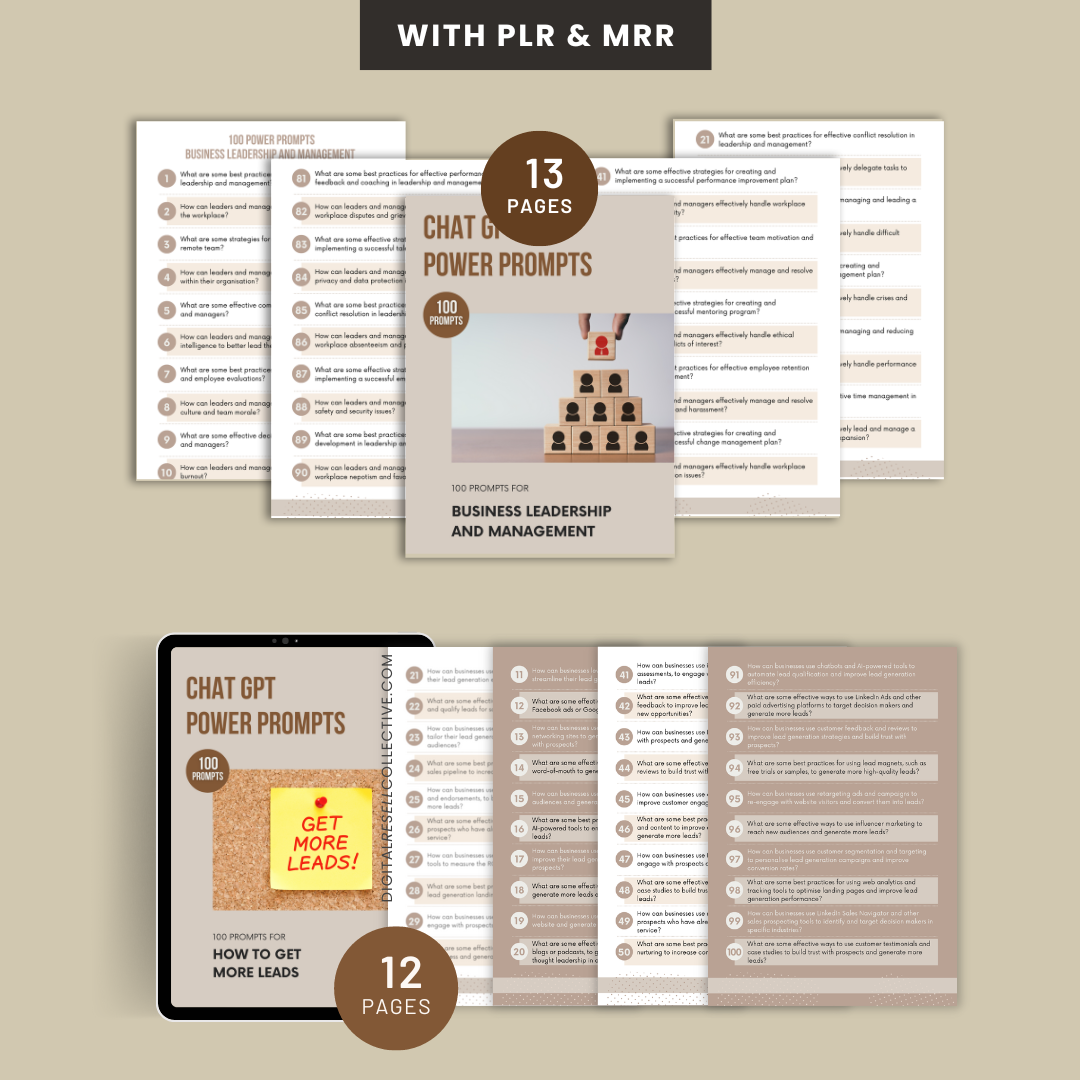 AI, Chat GPT & Power Prompts Bundle